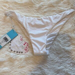 Beach Bunny White Bikini Bottom